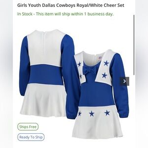 Girl Dallas Cowboys Cheerleader Costume